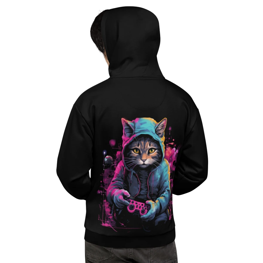 Unisex Cat Gamer Lovers Recycled Hoodie product image (7)