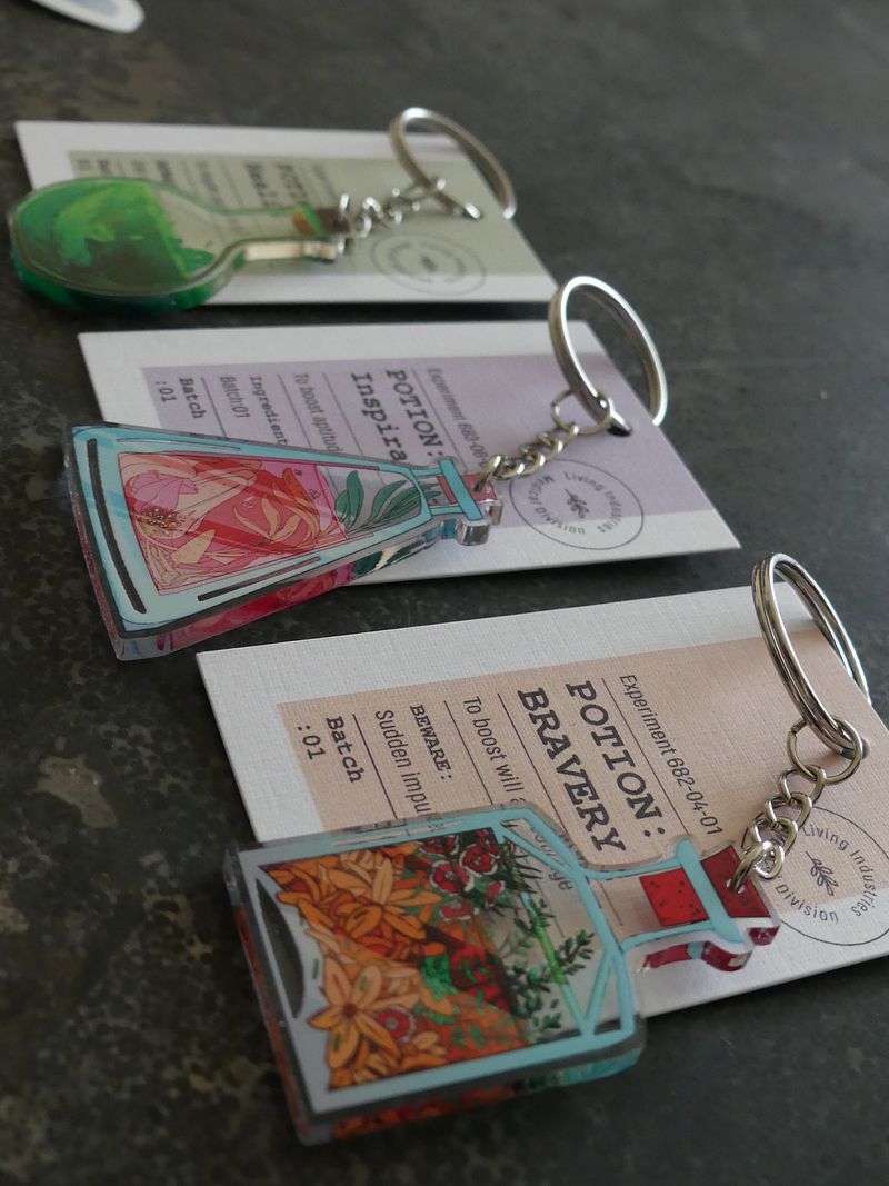 Living Industries Potion Keychains