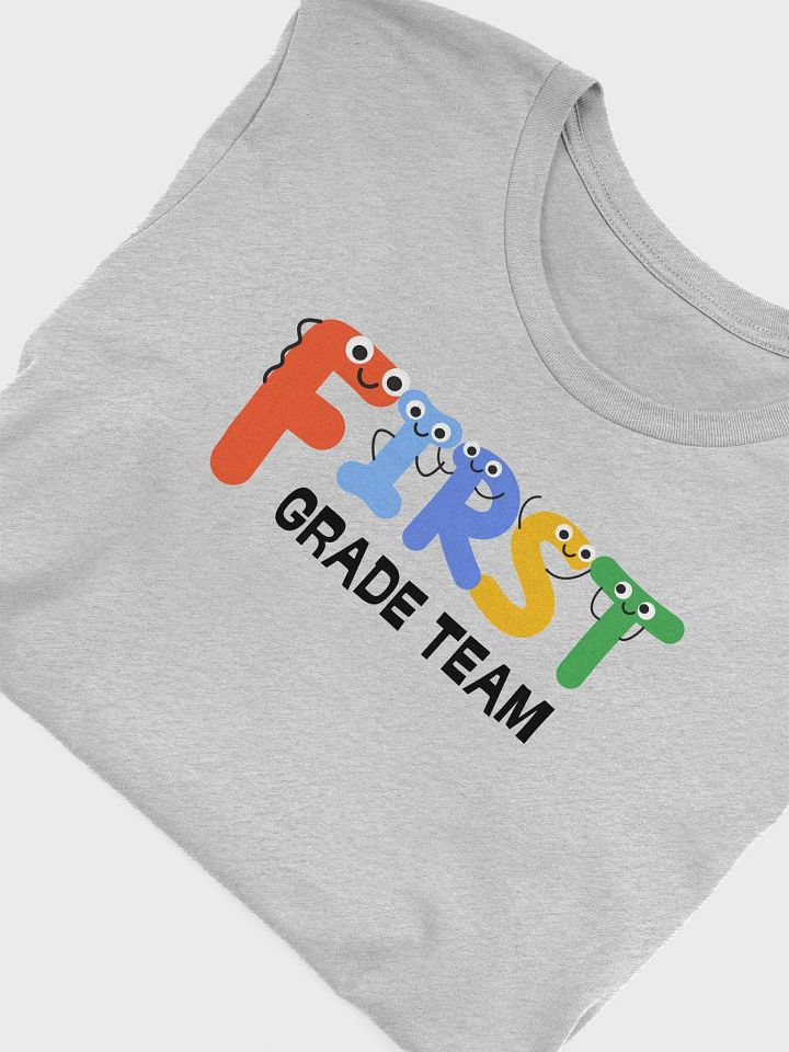 FIRST GRADE TEAM Cute Letter Characters T-Shirt product image (1)
