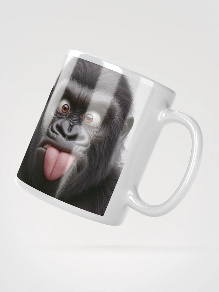 Rude Gorilla #Humorous Mug - White product image (2)