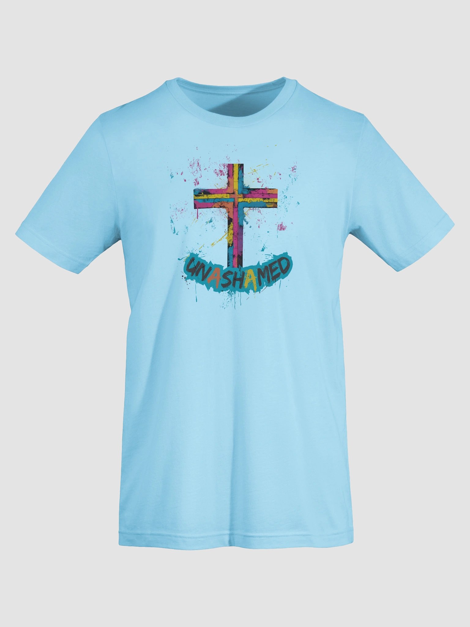 Unashamed Ro 1:16 Cross T-Shirt - Unisex Bella & Canvas fit product image (59)