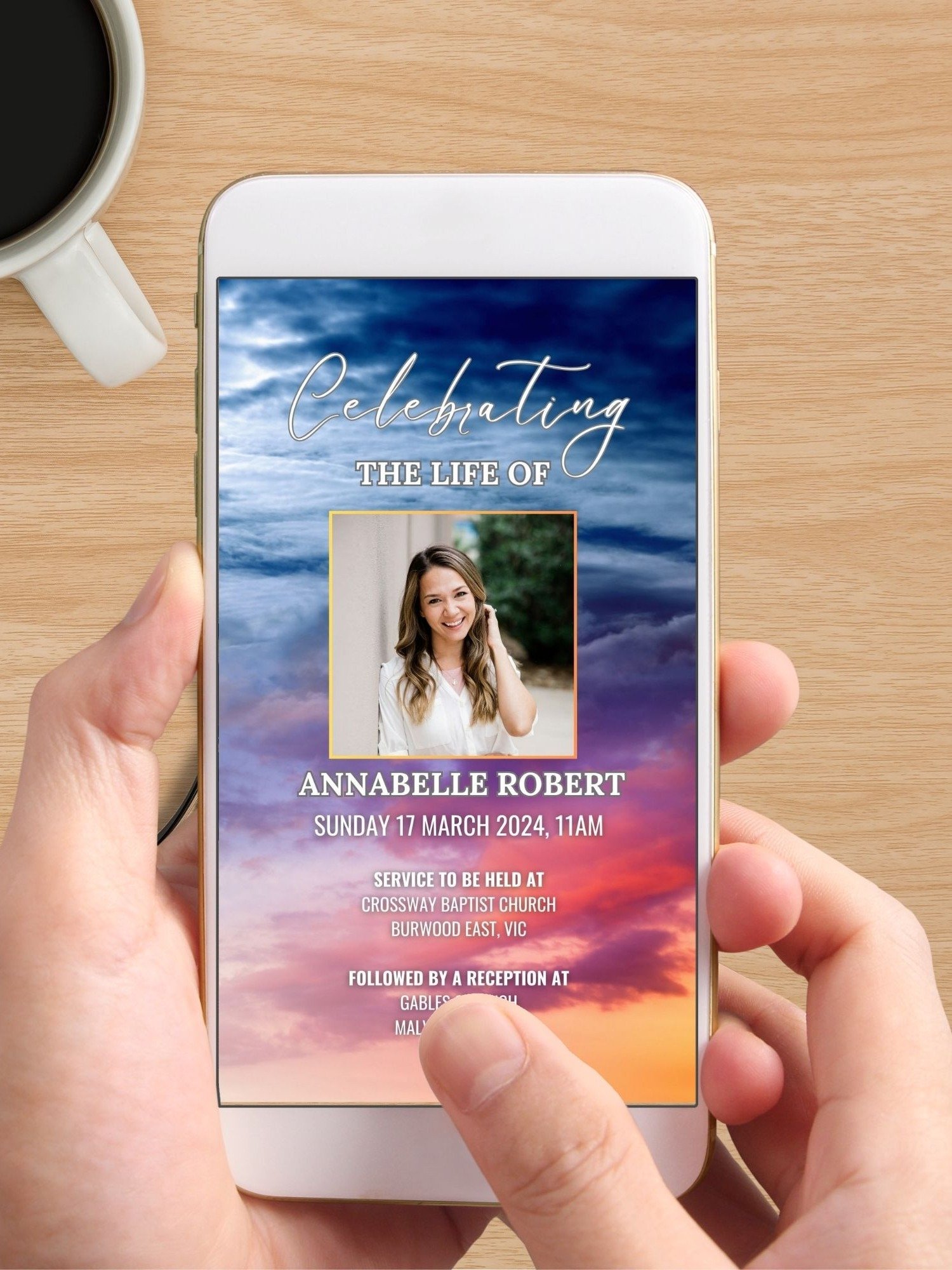 Magic Sky Evite Canva Template product image (5)