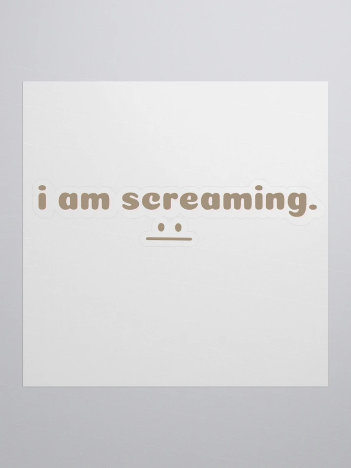 Screaming sticker product image (1)