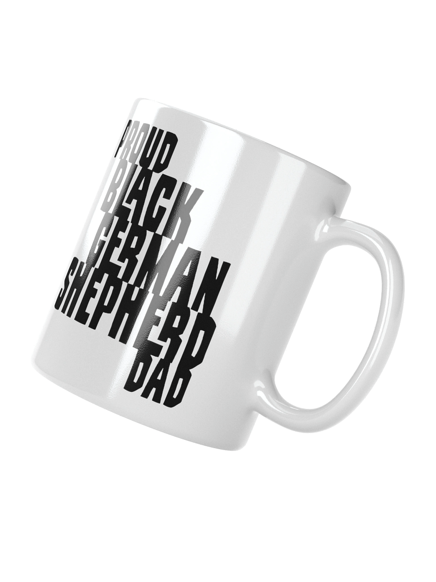 Proud Black German Shepherd Dad Small Mug For GSD Lovers product image (7)