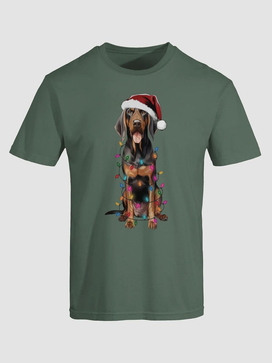 Funny Black and Tan Coonhound Christmas T-Shirt for Coonhound Paw-rents product image (25)