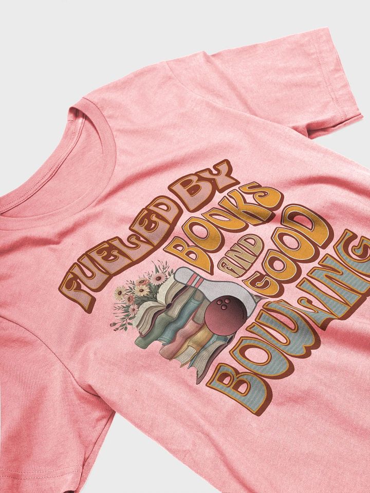 Fueled By Books And Good Bowling Bookworm Retro T-Shirt product image (44)
