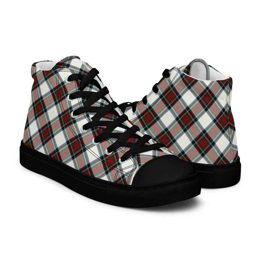 Stewart Dress Tartan Men's High Top Shoes product image (7)