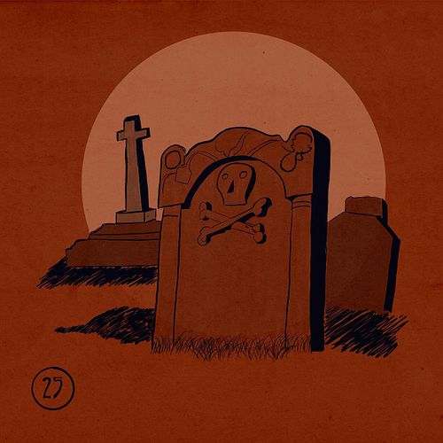 #frightfall2021 #retrosupply #graveyard #gravesiting #gravesitting #halloween #halloween2021 #halloweenart #halloweenart2021 ...