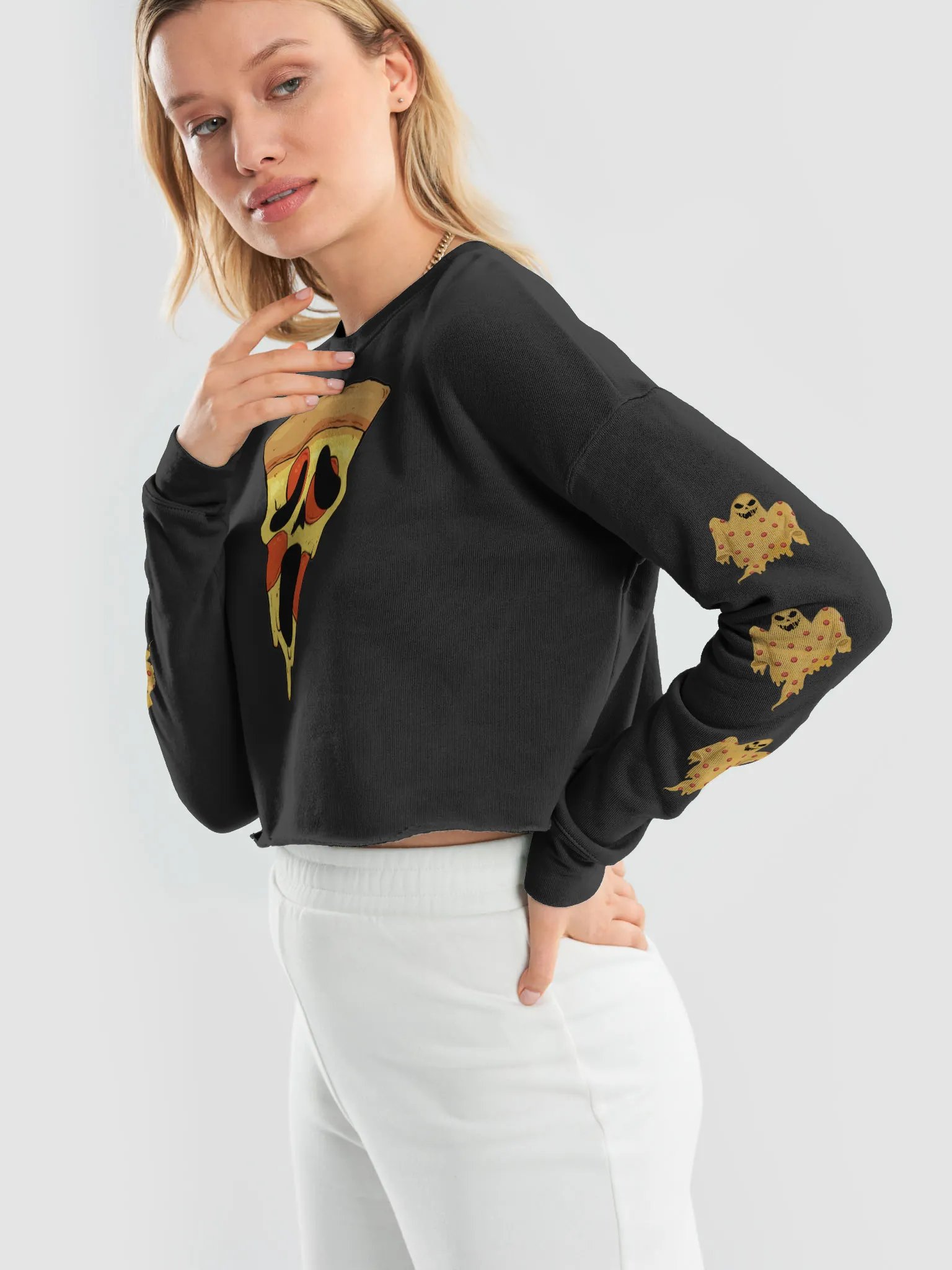 Pizza- Crop-Fleece-Sweater product image (10)