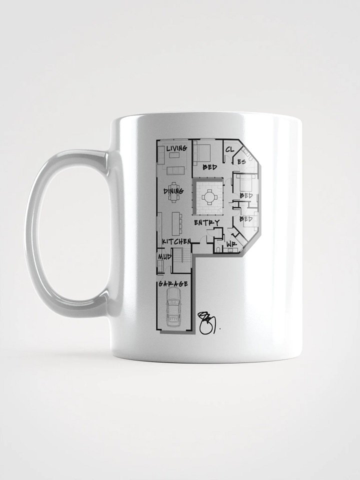 Alphabet Floor Plan Mug - P product image (1)