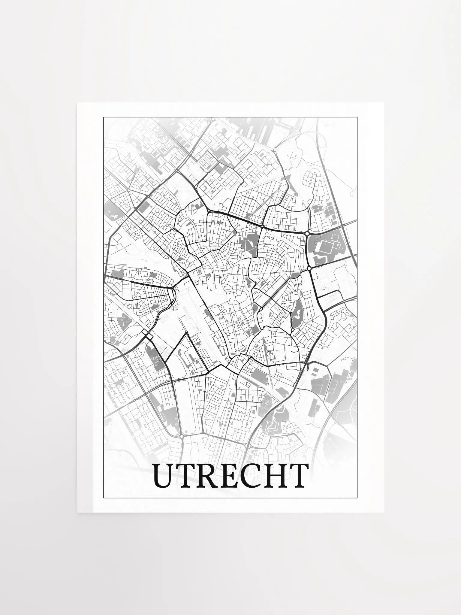 Utrecht, Netherlands, city map print product image (3)
