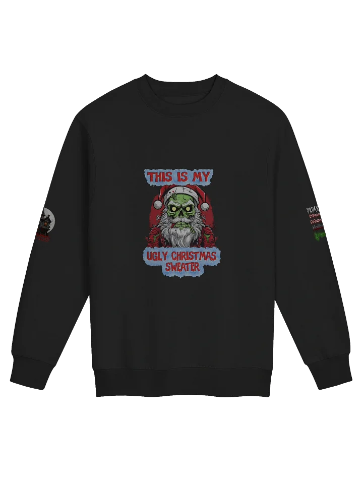 Gothic Santa Skull Crewneck Sweatshirt product image (1)