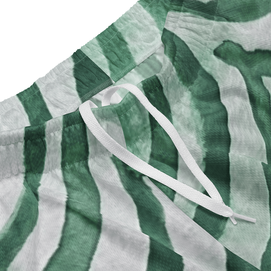 "Green Swirl" Unisex Mesh Shorts product image (3)