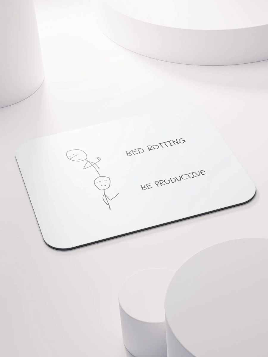 Bed Rotten vs Be Productive Mouse Pad product image (4)