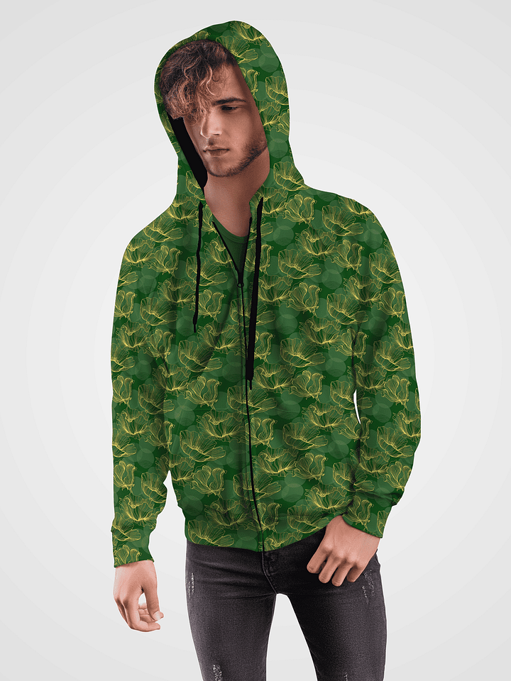 Golden Grove | Recycled Unisex ZIP Hoodie product image (1)