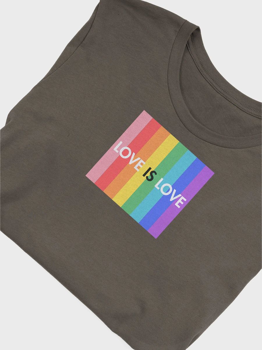 Love is Love Fitted Tee. (BOLD) product image (50)