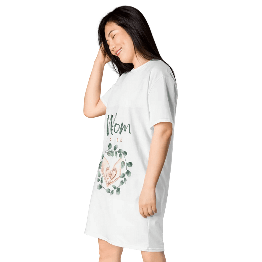 Mom-to-be T-Shirt Dress – Comfort and Style for Every Stage of Motherhood product image (3)