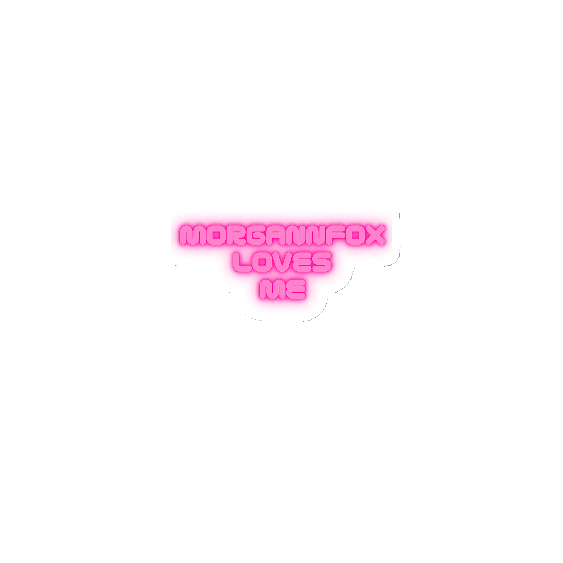MORGANFOXX LOVES ME STICKER product image (1)