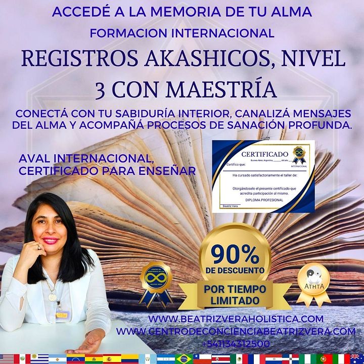 Registros akáshicos nivel 3 con maestría (clases diferidas digitales) product image (1)
