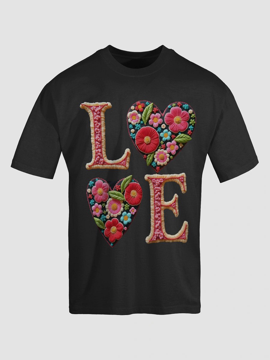 Floral Love Embroidered Oversized Tee product image (16)