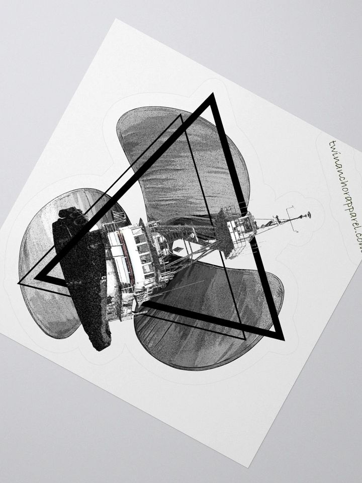 Three blade prop triangle Tug Kiss Cut Stickers product image (5)
