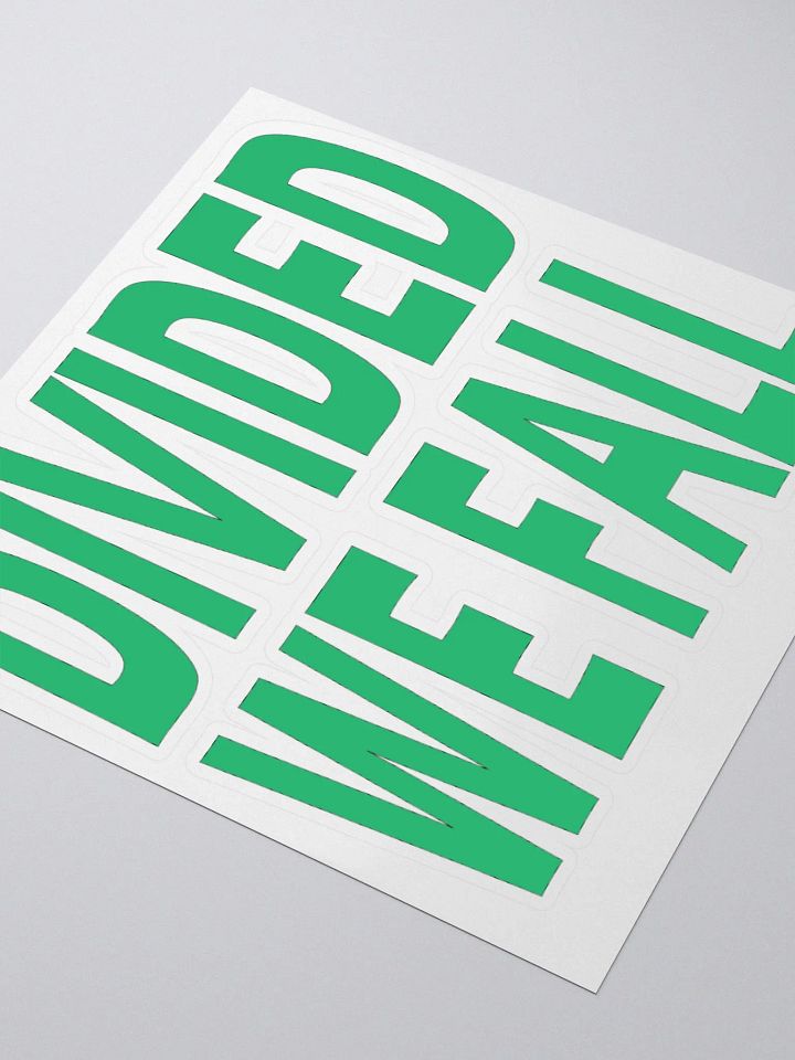 Divided We Fall - Green - Kiss Cut Stickers product image (1)