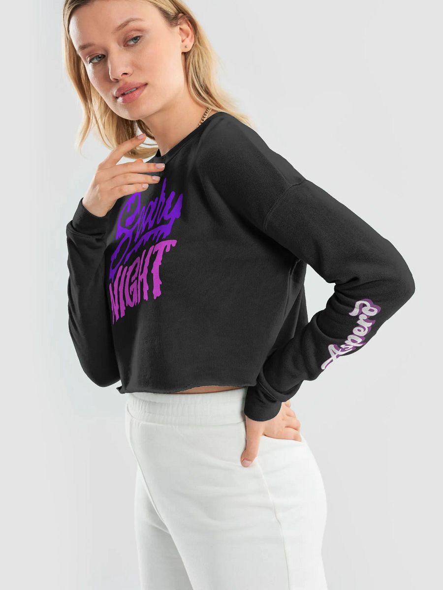 Scary NIGHT Fleece Crop Sweatshirt product image (11)