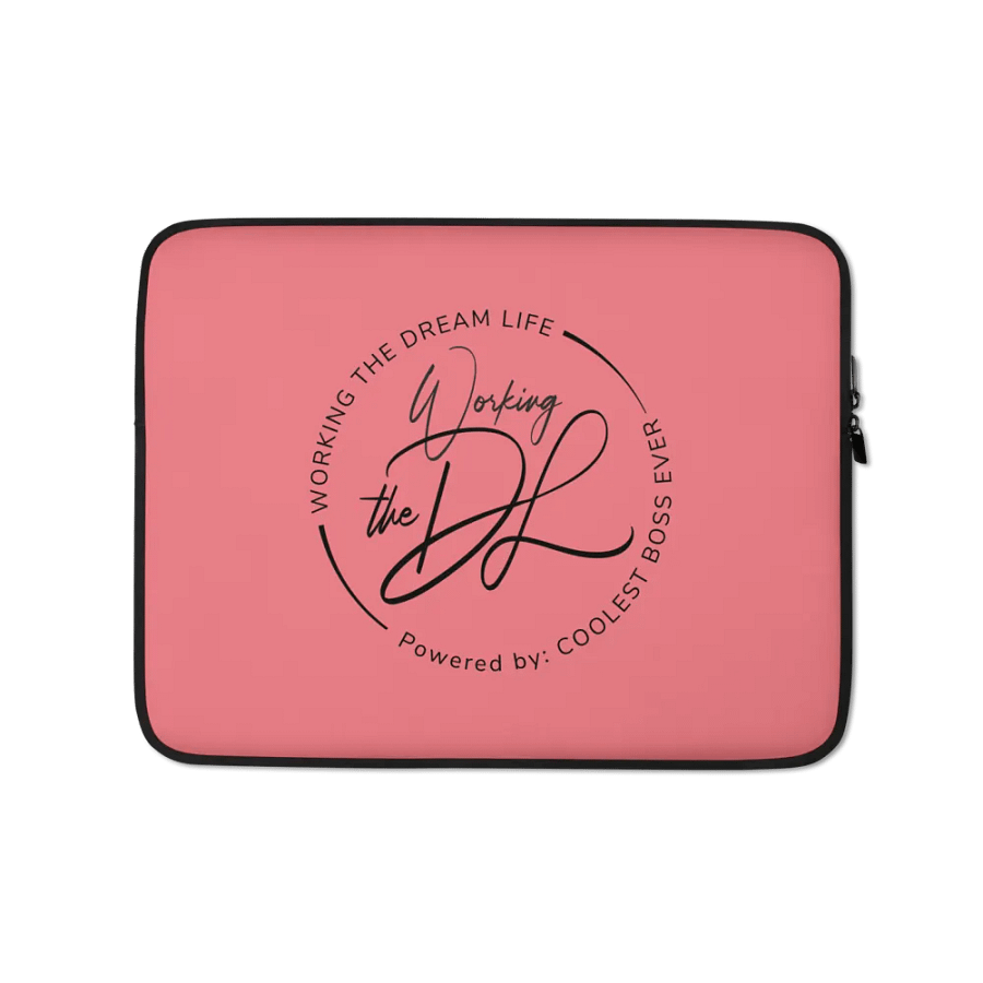 Premium Pink Laptop Sleeve – Working The Dream Life | Sleek, Protective & Leadership-Ready (13” & 15”) product image (6)