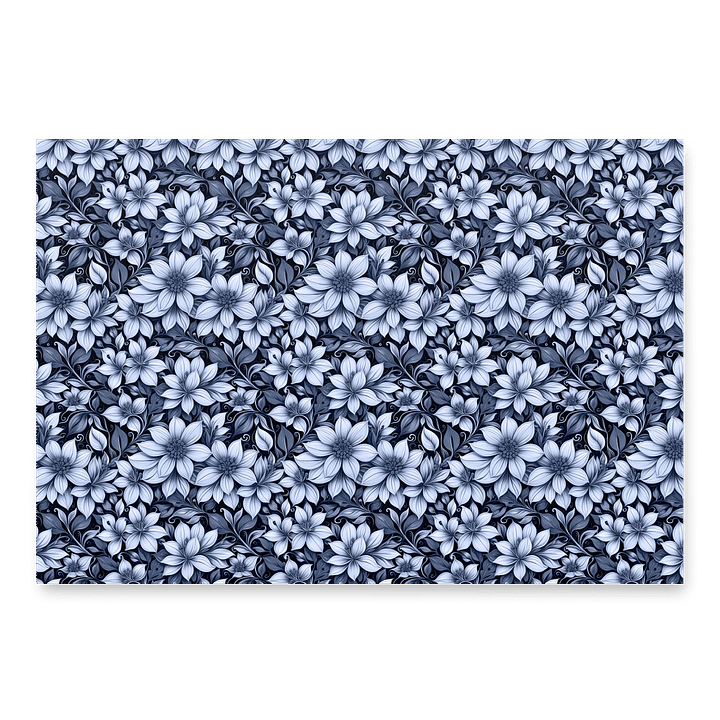 Indigo Flowers Paper Sheet product image (2)