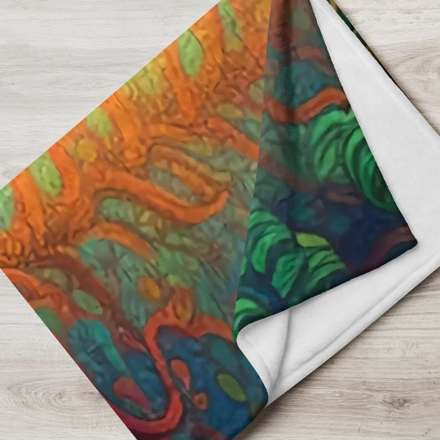 Forest abstract Jetée/ Blanket product image (4)