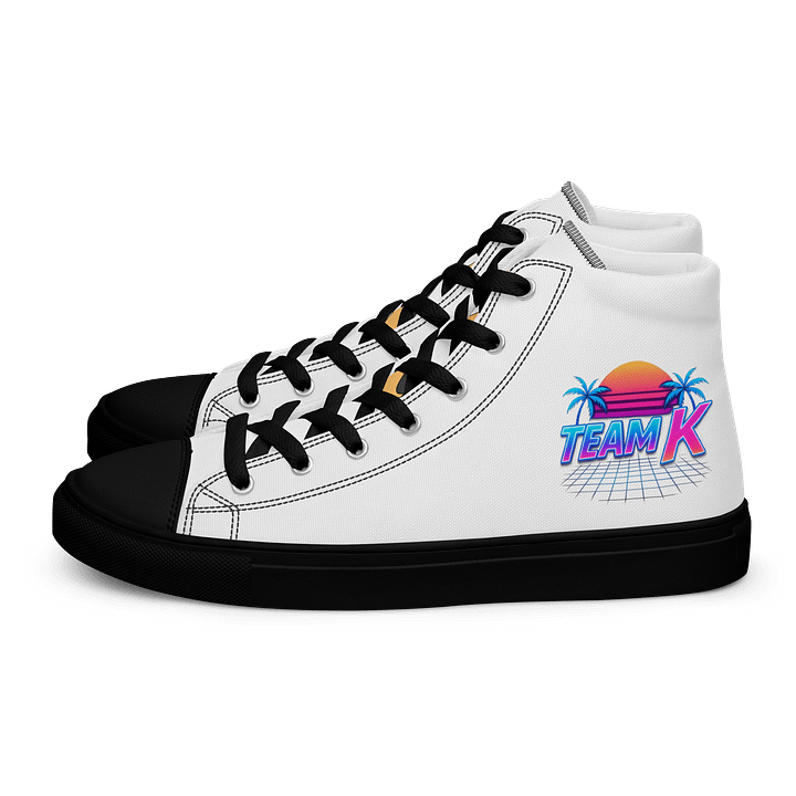 Team K 1980's Women's High Top Canvas Shoes product image (1)