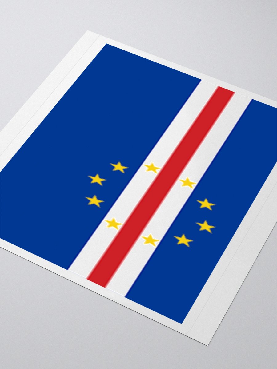 Cape Verde Flag Sticker | 10 Stars Design | Durable Vinyl | 3 Sizes product image (8)