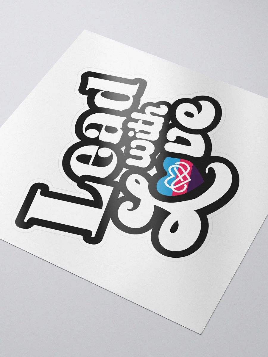Lead With Love Sticker: Polyamory product image (3)