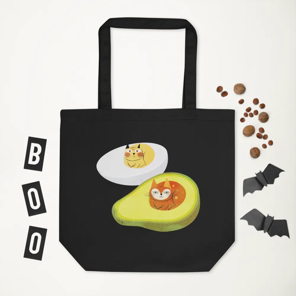 Avocado & Egg Eco-Friendly Tote Bag product image (2)