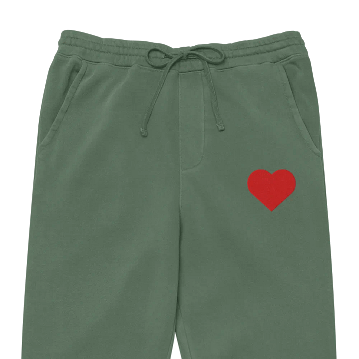 Suited Up Sweatsuit Joggers: Hearts (Red) product image (2)