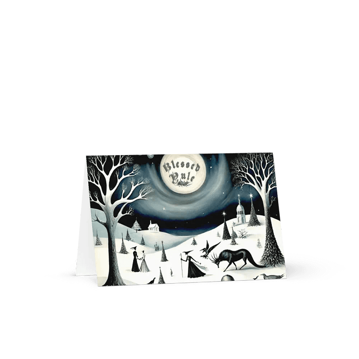 Blessed Yule, Winter Holiday Cards product image (1)