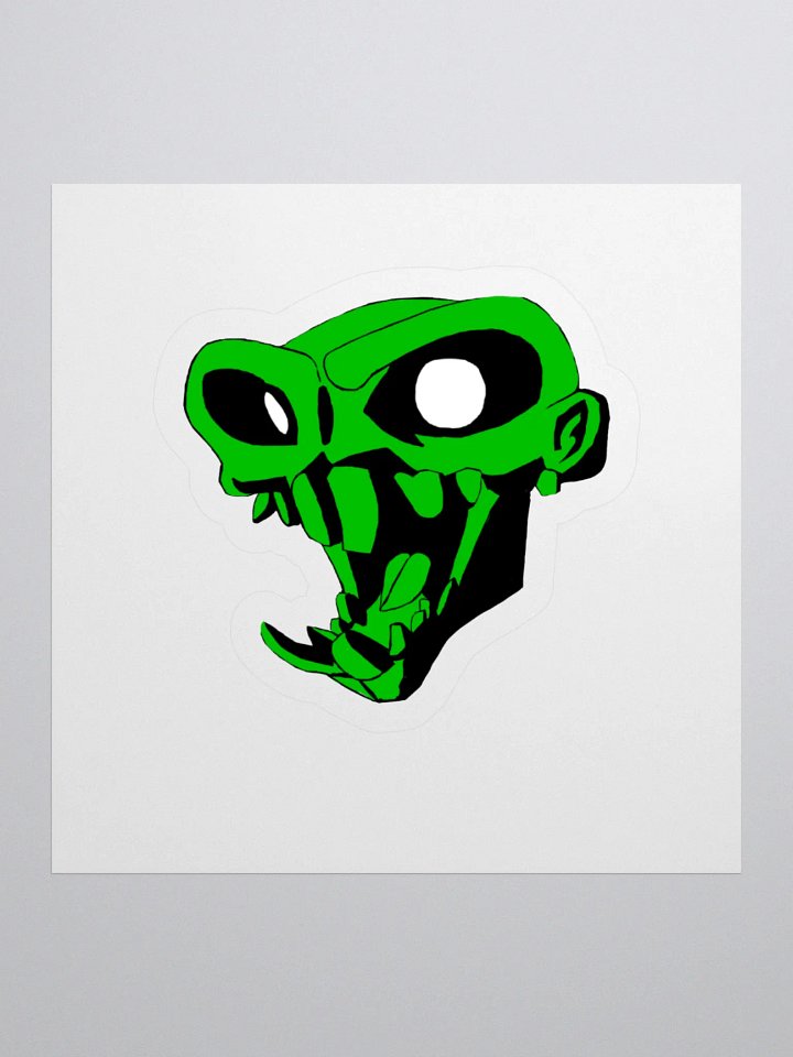 Zombie MonKey Green Sticker product image (3)