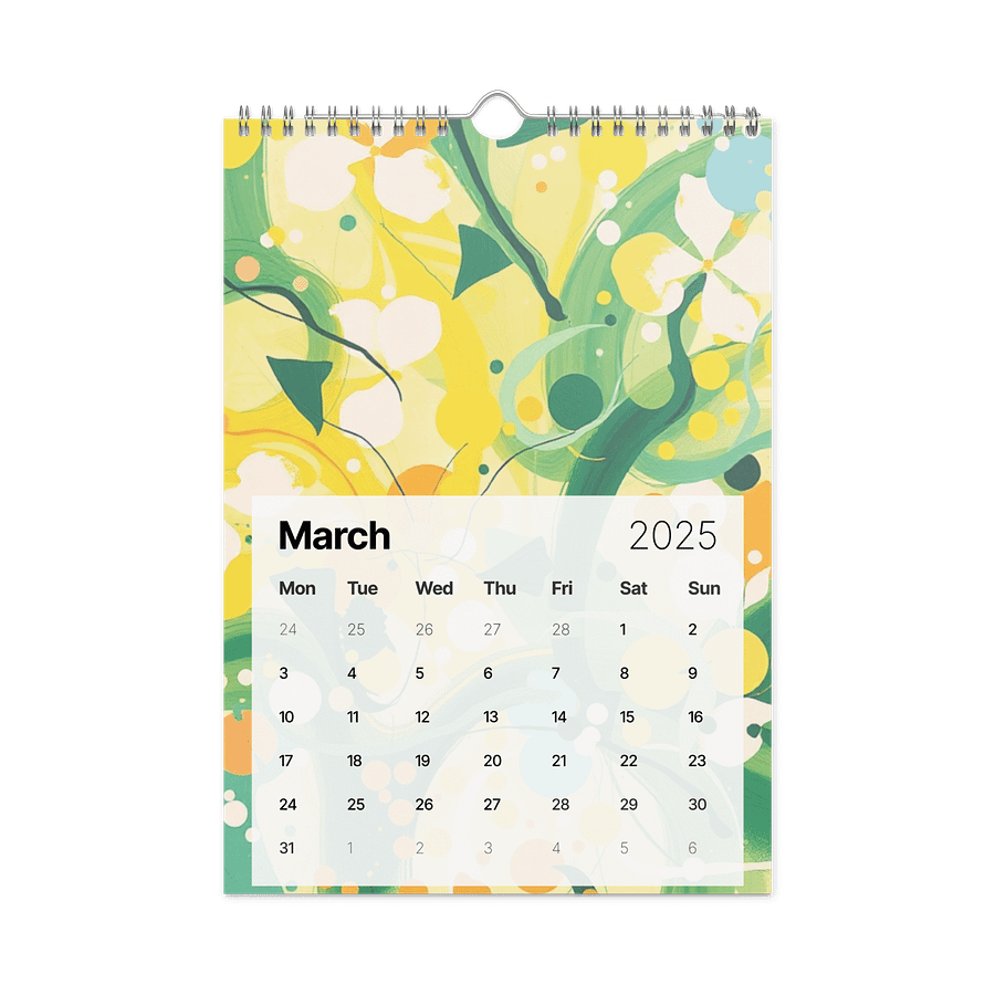 ART ABSTRACT WALL CALENDAR 2026 product image (9)