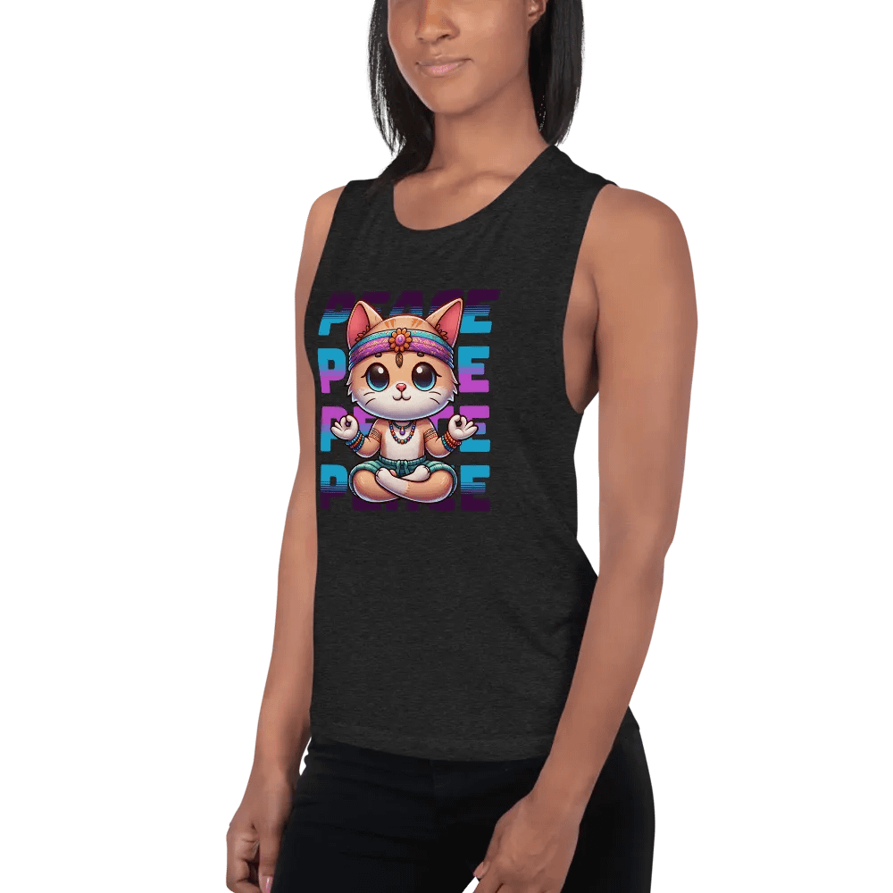 Yoga Cat: Women's muscle tank product image (2)