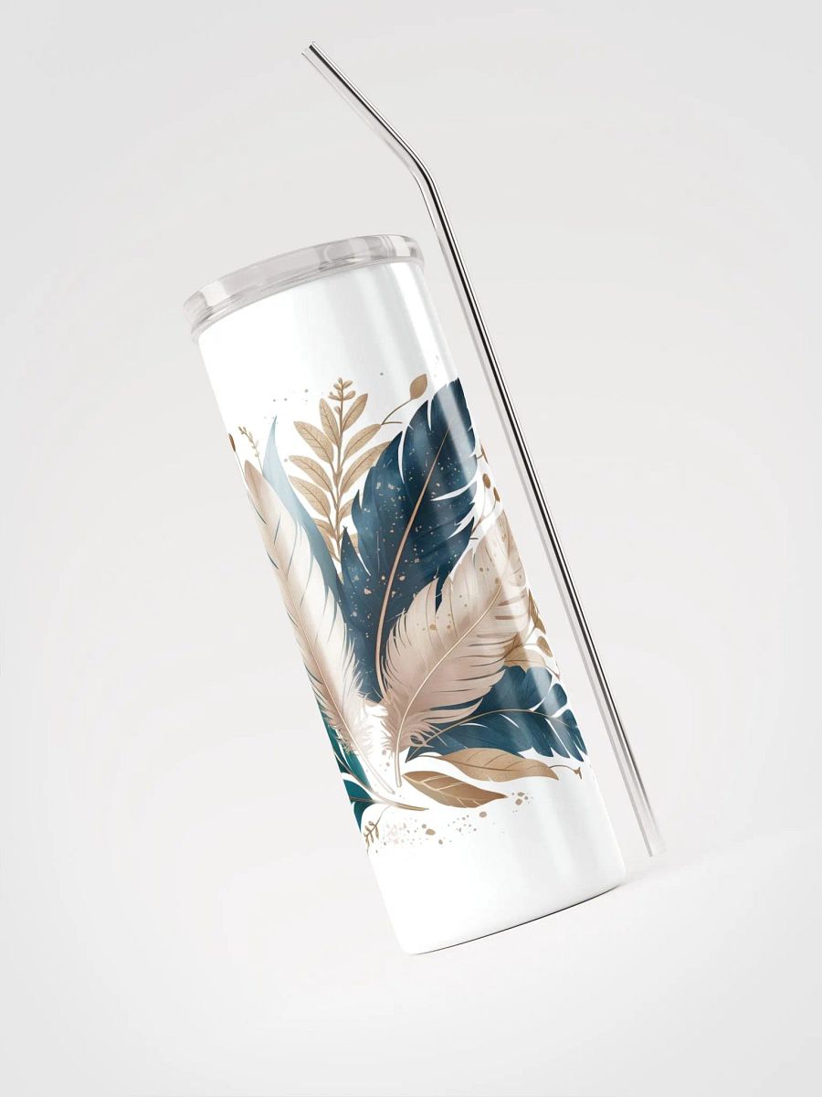Harmony in Blue Feathered Tumbler product image (3)