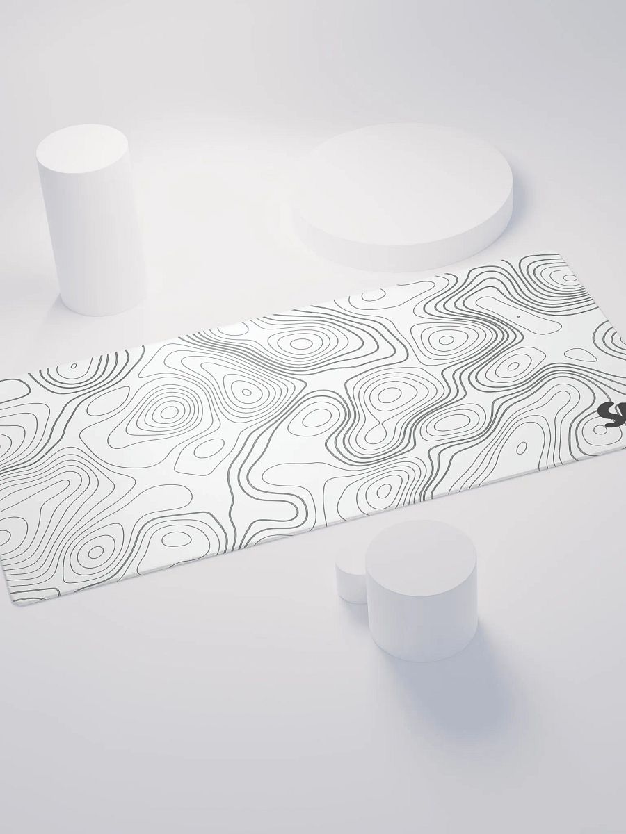 Snow White Topographic Gaming Mouse Pad product image (4)
