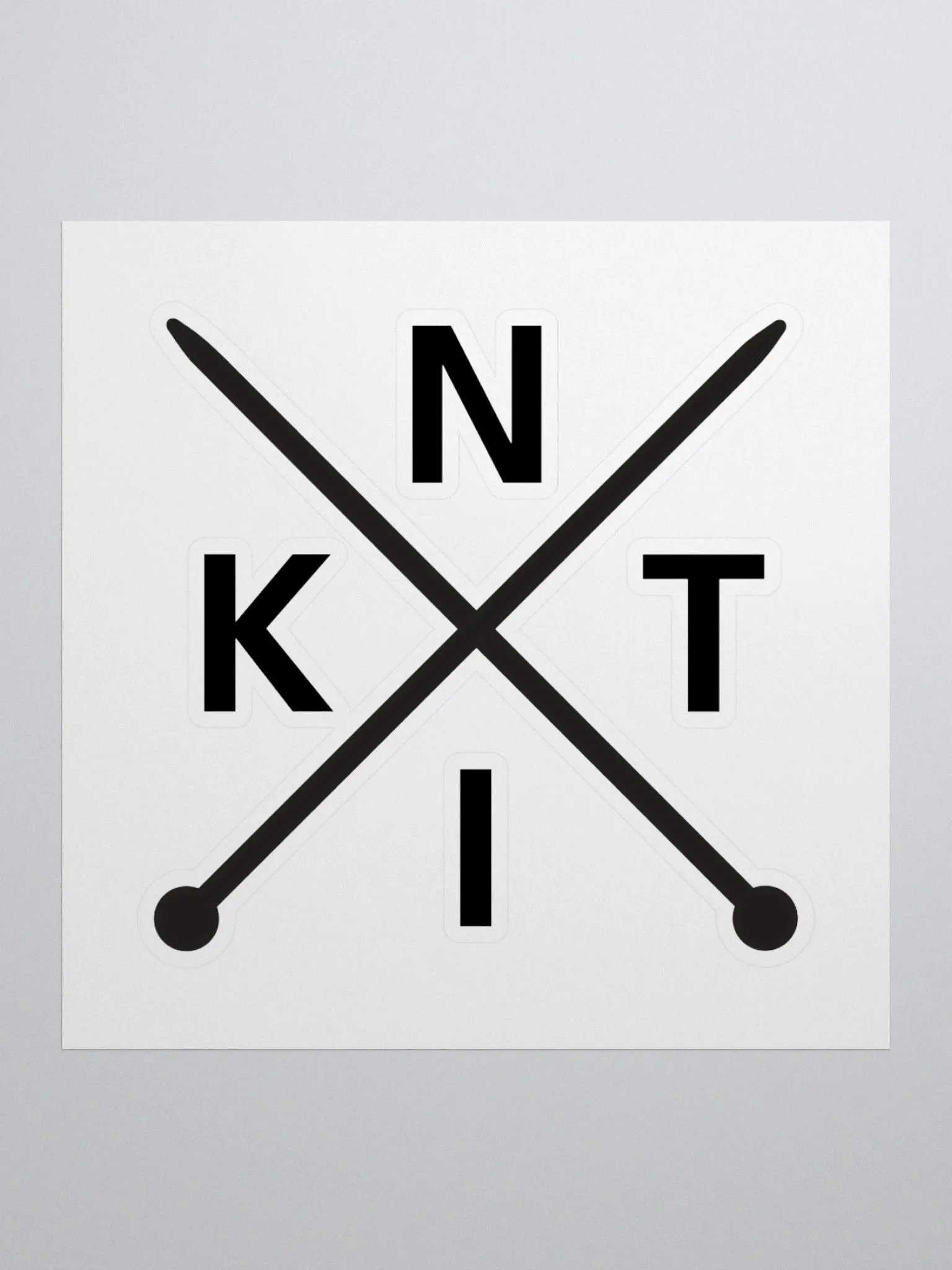 KNIT Sticker product image (1)