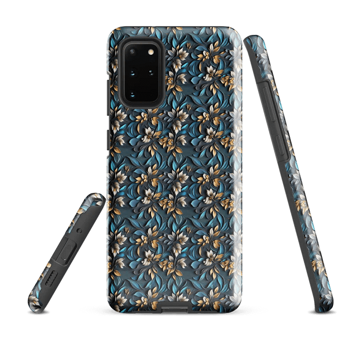 Tough Phone Case for Samsung® - Floral Pattern with a Sculpted Appearance product image (2)