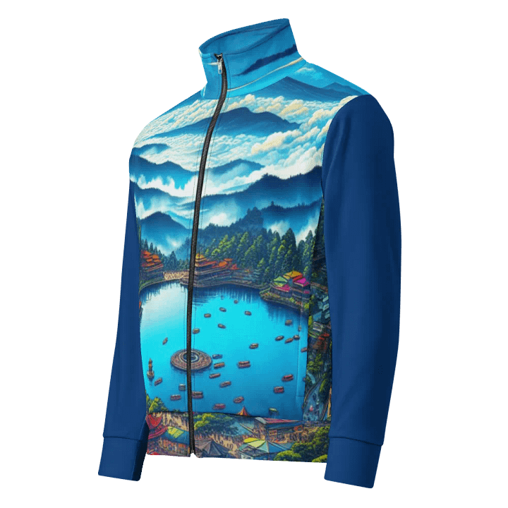 Serene Oasis Unisex Track Jacket | AI Design product image (1)
