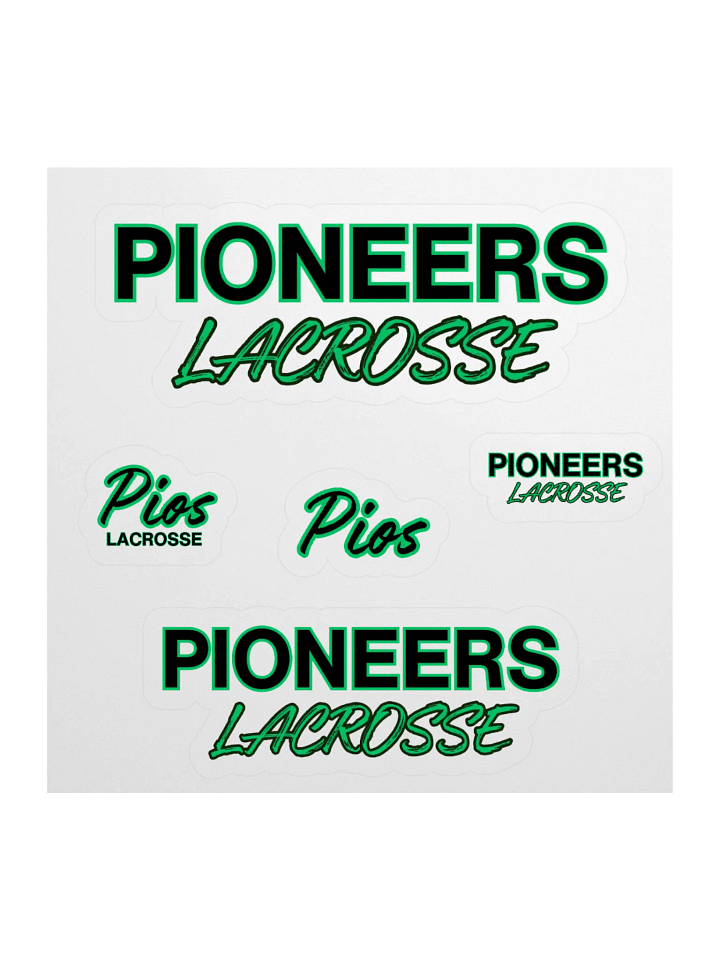Pioneers Lacrosse Kiss-Cut Sticker Pack product image (1)
