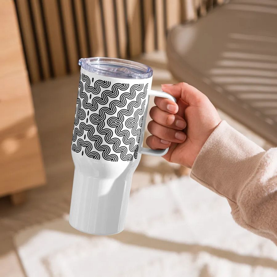 Monochrome Maze 25 oz Travel Mug product image (5)