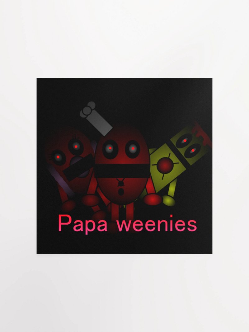 papa weenies poster