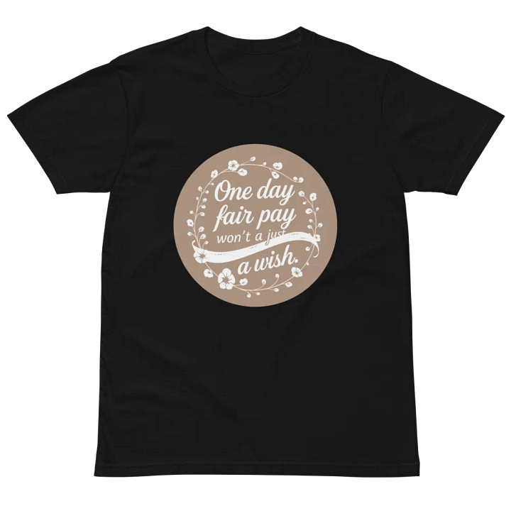 parkling Hope: Minimalist Fair Pay T-Shirt Design product image (6)
