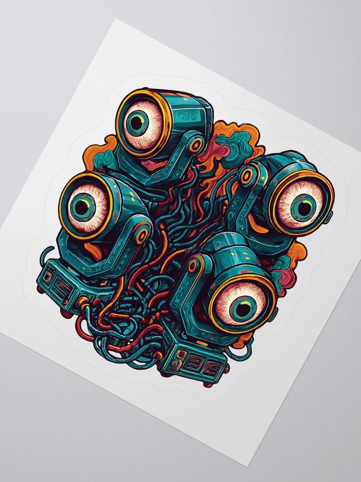 Theatrically Jerry "Watchful Eyes" Moving Head Light Kiss Cut Stickers product image (4)