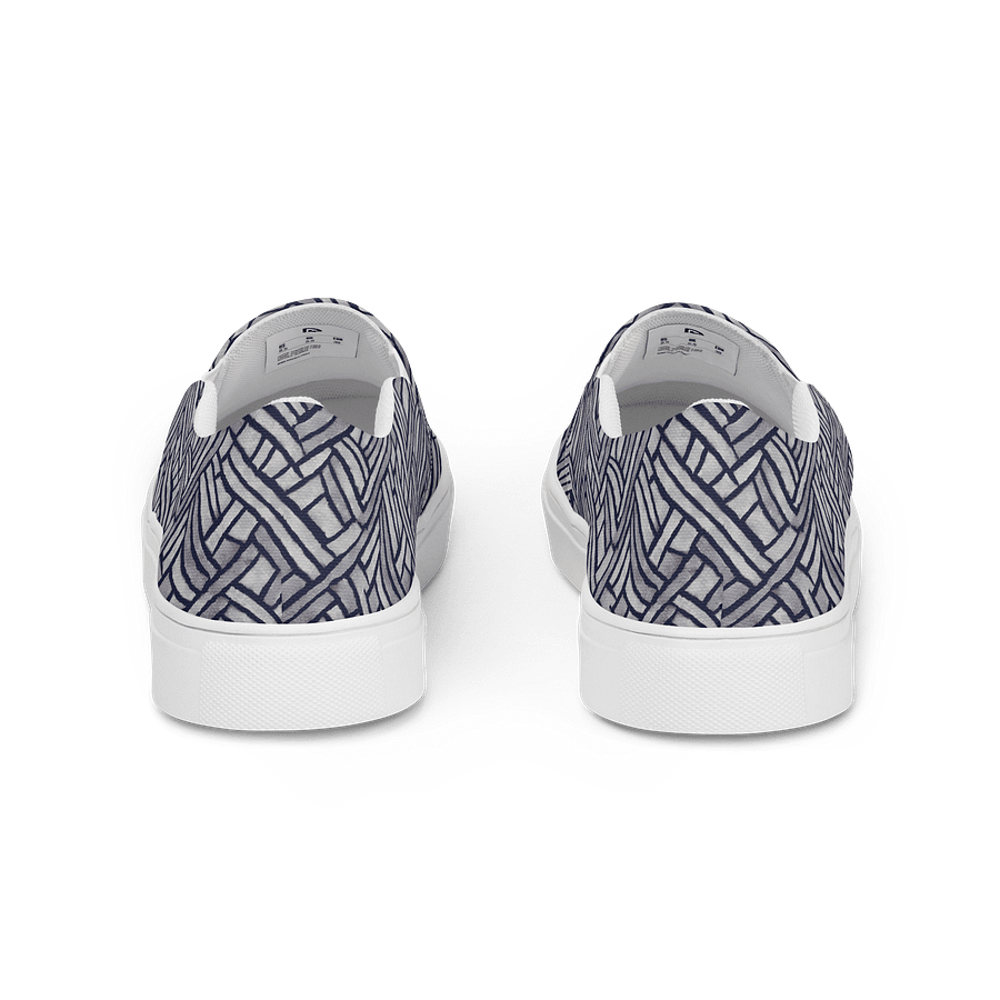 Grey Rectangles Canvas Shoes product image (4)
